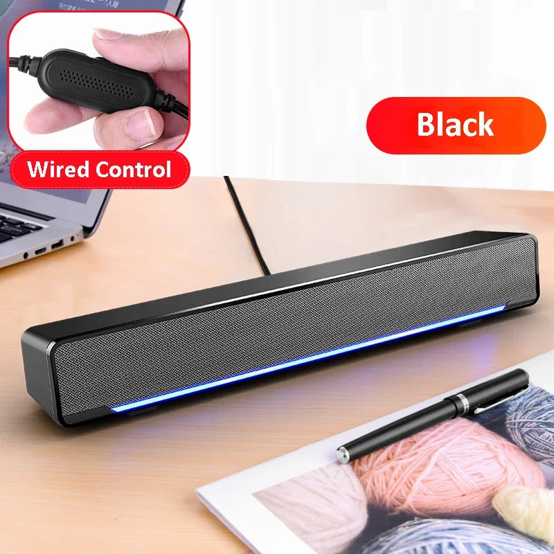 New Soundbar Wired And Wireless Bluetooth 5.0 Speaker For TV Soundbar With Subwoofer Wireless Bluetooth Sound Bar For TV Laptop