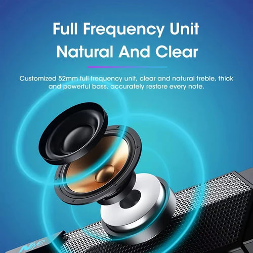 Bluetooth Speaker Bar for Home Audio and Video with 4D Surround Sound Subwoofer Wired Wireless RGB for TV PC